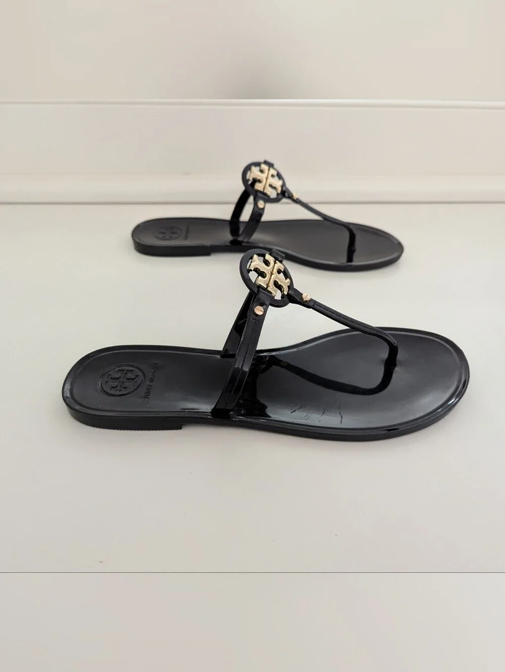 GUC! Tory Burch Mini Miller Sandal In Black Size 7